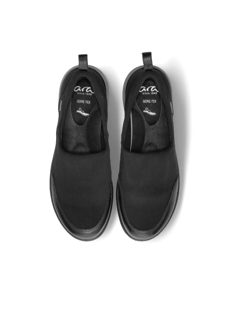 ARA dámské širší slip-on s membránou Gore-tex černé | 12-40410-01 Toronto