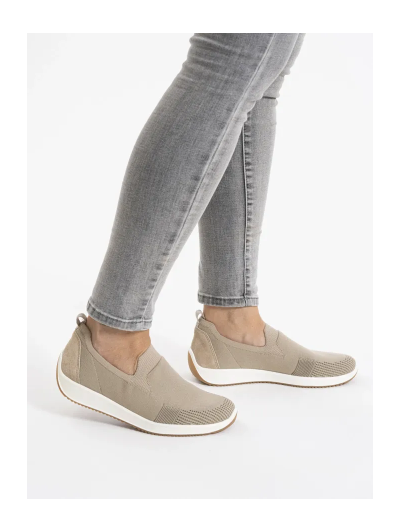 ARA dámské slip-on béžové textilní | 12-54042-08 Lissabon