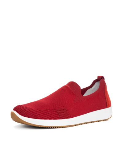 ARA dámské slip-on červené textilní | 12-54042-19 Lissabon