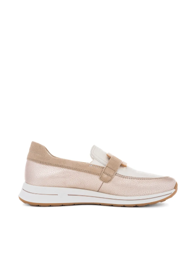 ARA dámské slip-on se sponou béžové metalické kožené | 12-24822-09 Osaka