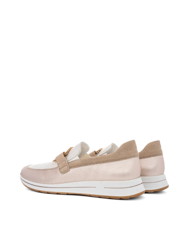 ARA dámské slip-on se sponou béžové metalické kožené | 12-24822-09 Osaka