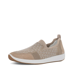 ARA dámska slip-on s kamínky béžové textilní | 12-54050-08 Lissabon