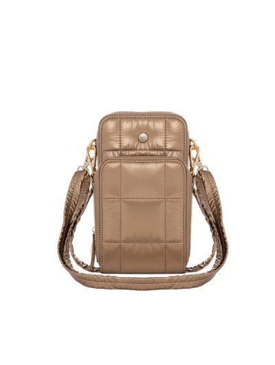 ARA dámská crossbody malá kabelka na doklady bronzová textilní syntetická | 16-21407-63