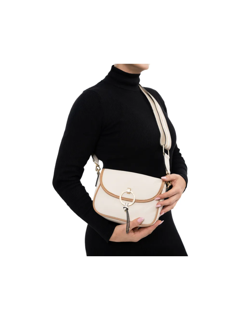 ARA dámská elegantní crossbody kabelka krémové syntetická | 16-21614-31