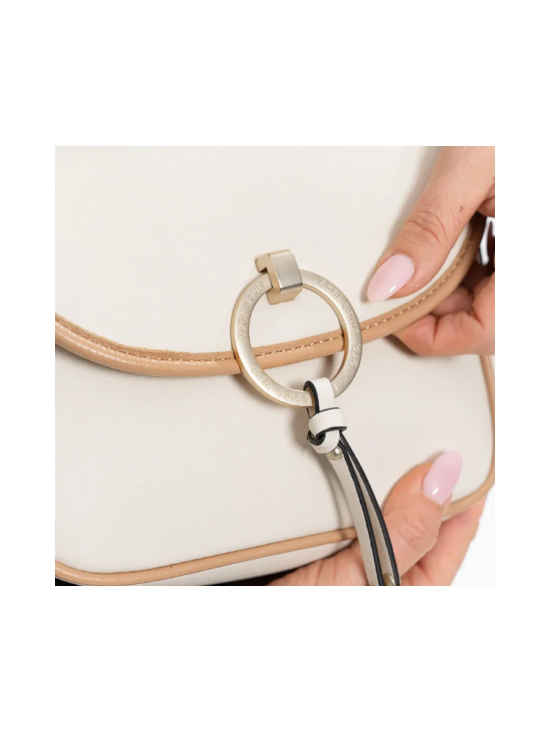 ARA dámská elegantní crossbody kabelka krémové syntetická | 16-21614-31