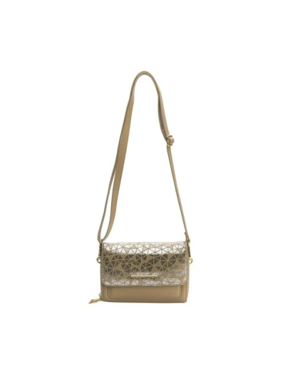 ARA dámská malá crossbody kabelka béžové se stříbrnými odlesky syntetická | 16-21803-14