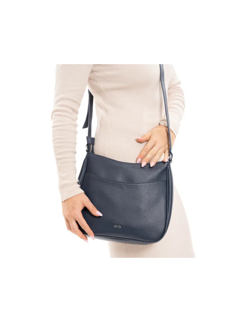 ARA dámská střední crossbody kabelka tmavě modrá syntetická | 16-21902-98