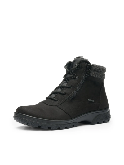 ARA dámské kotníkové boty s Gore-Tex membránou a postranním zipem černé | 12-49309-01