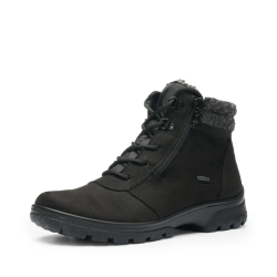 ARA dámské kotníkové boty s Gore-Tex membránou a postranním zipem černé | 12-49309-01