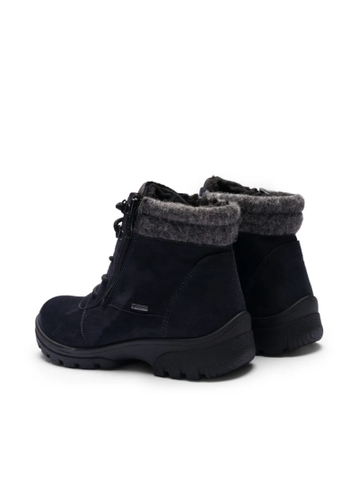 ARA dámské kotníkové boty s Gore-Tex membránou a postranním zipem modré | 12-49309-02