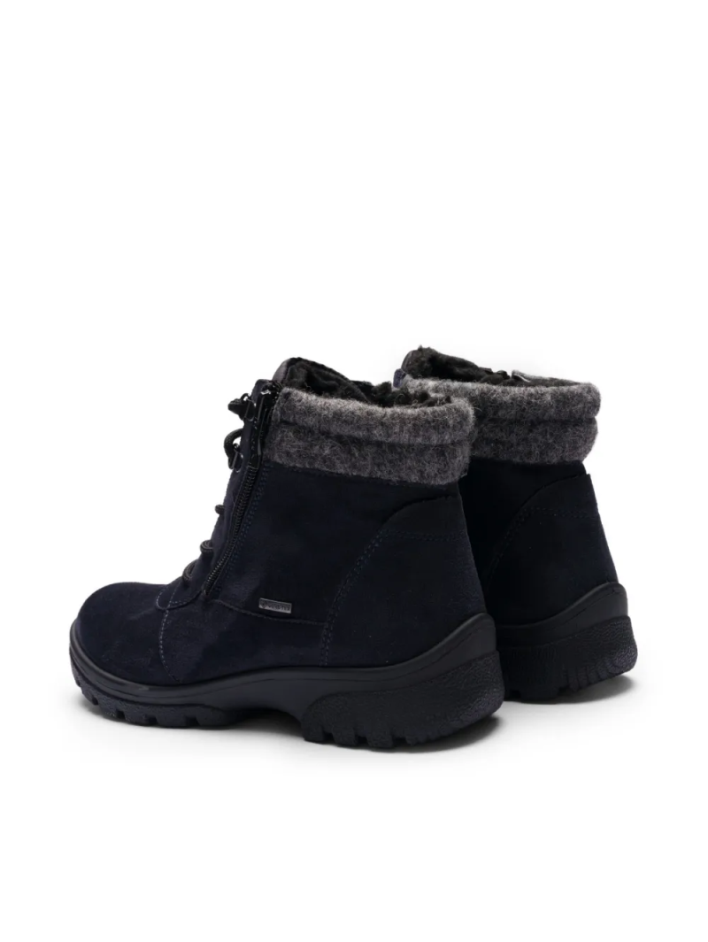 ARA dámské kotníkové boty s Gore-Tex membránou a postranním zipem modré | 12-49309-02