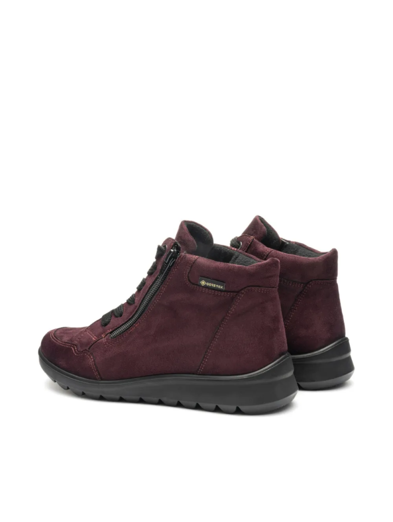 ARA dámské kotníkové boty s bočním zipem a Gore-Tex membránou fialové | 12-40416-19
