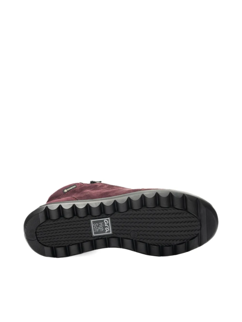 ARA dámské kotníkové boty s bočním zipem a Gore-Tex membránou fialové | 12-40416-19