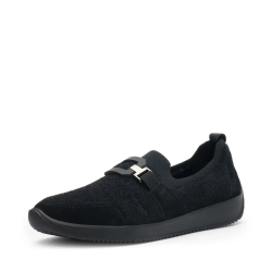 ARA dámské slip-on se sponou textilní černé | 12-54002-01