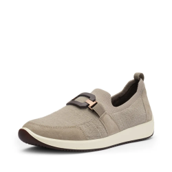 ARA dámské slip-on se sponou textilní šedobéžové | 12-54002-05