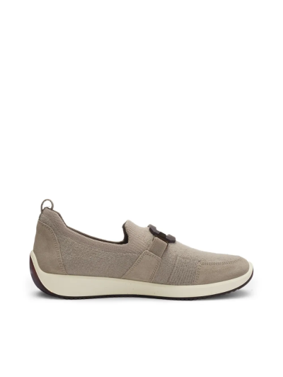ARA dámské slip-on se sponou textilní šedobéžové | 12-54002-05