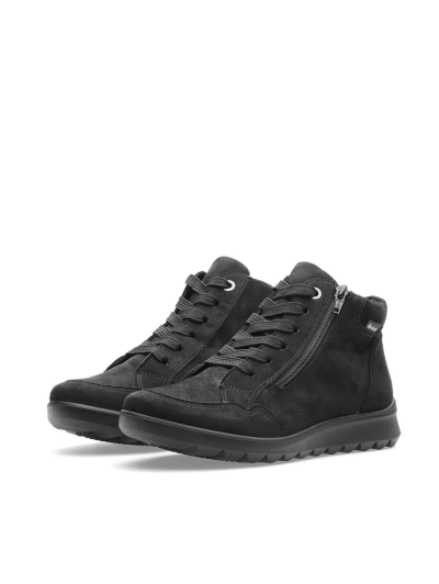 ARA dámské kotníkové boty s bočním zipem a Gore-Tex membránou černé | 12-40416-01