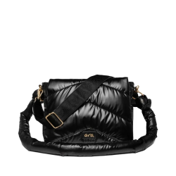 ARA dámská crossbody kabelka metalická černá | 16-22106-60