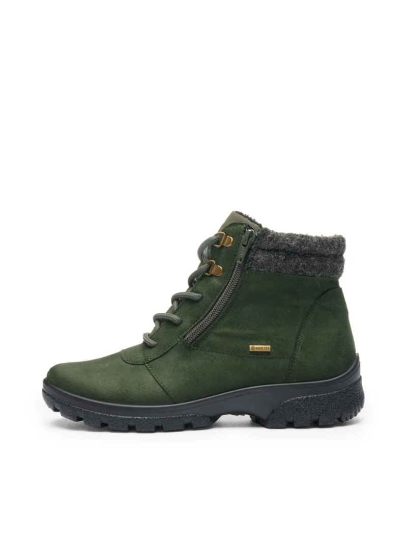 ARA dámské kotníkové boty s Gore-tex membránou khaki zelené | 12-49309-07 Saas-Fee