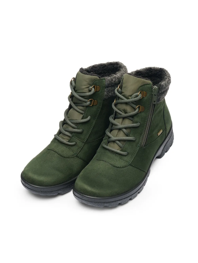 ARA dámské kotníkové boty s Gore-tex membránou khaki zelené | 12-49309-07 Saas-Fee
