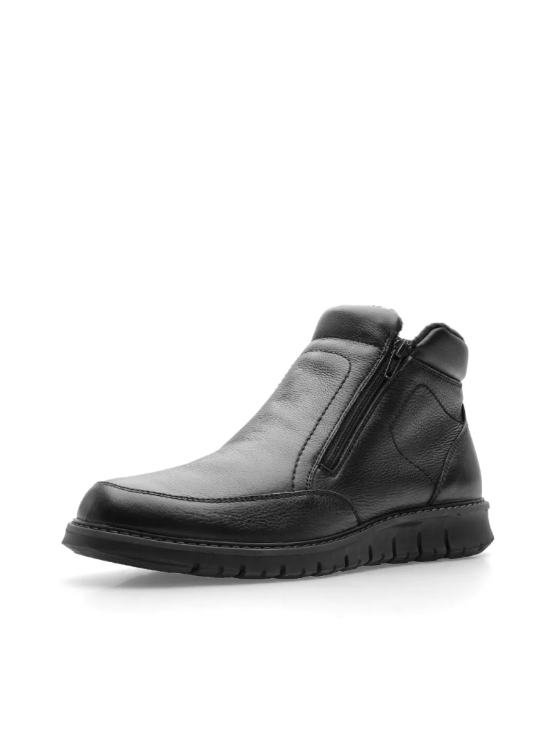 ARA pánské kotníkové boty s postranním zipem kožené černé | 11-35616-01 Leandro