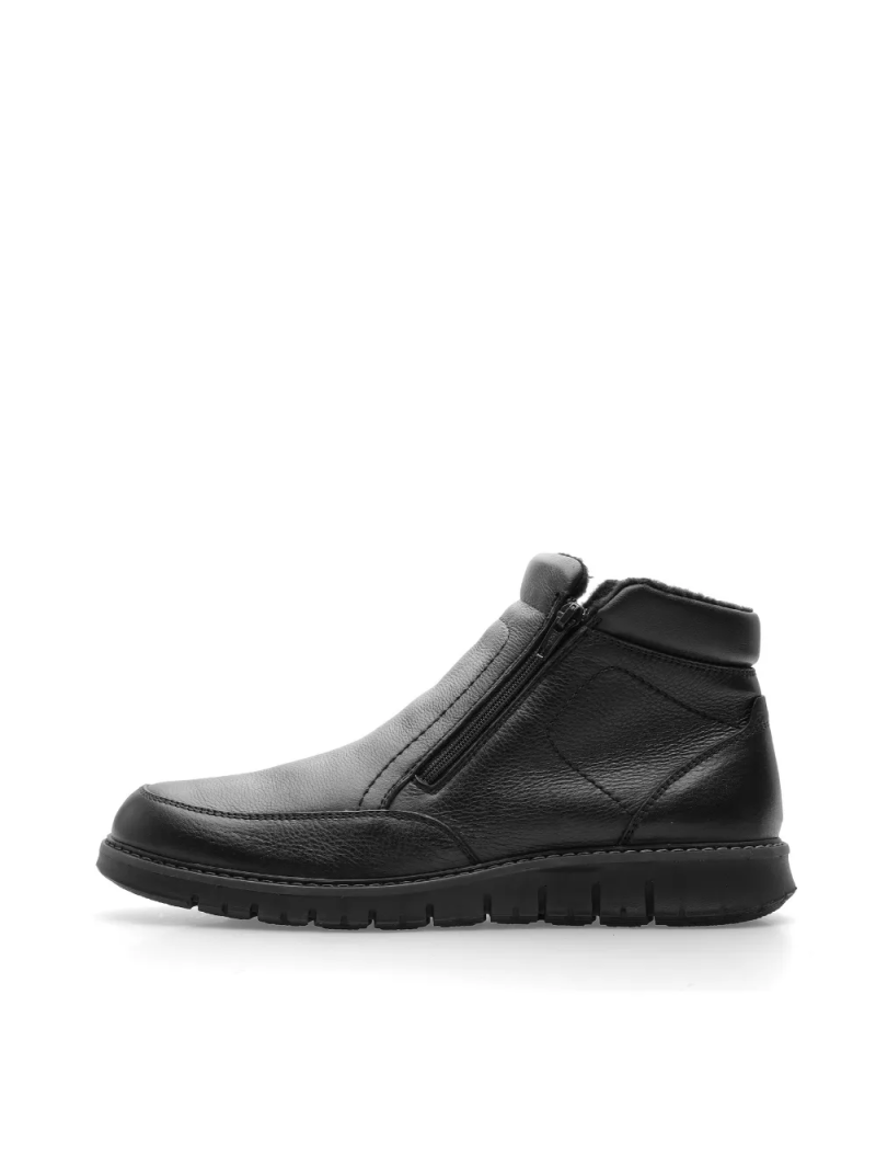 ARA pánské kotníkové boty s postranním zipem kožené černé | 11-35616-01 Leandro
