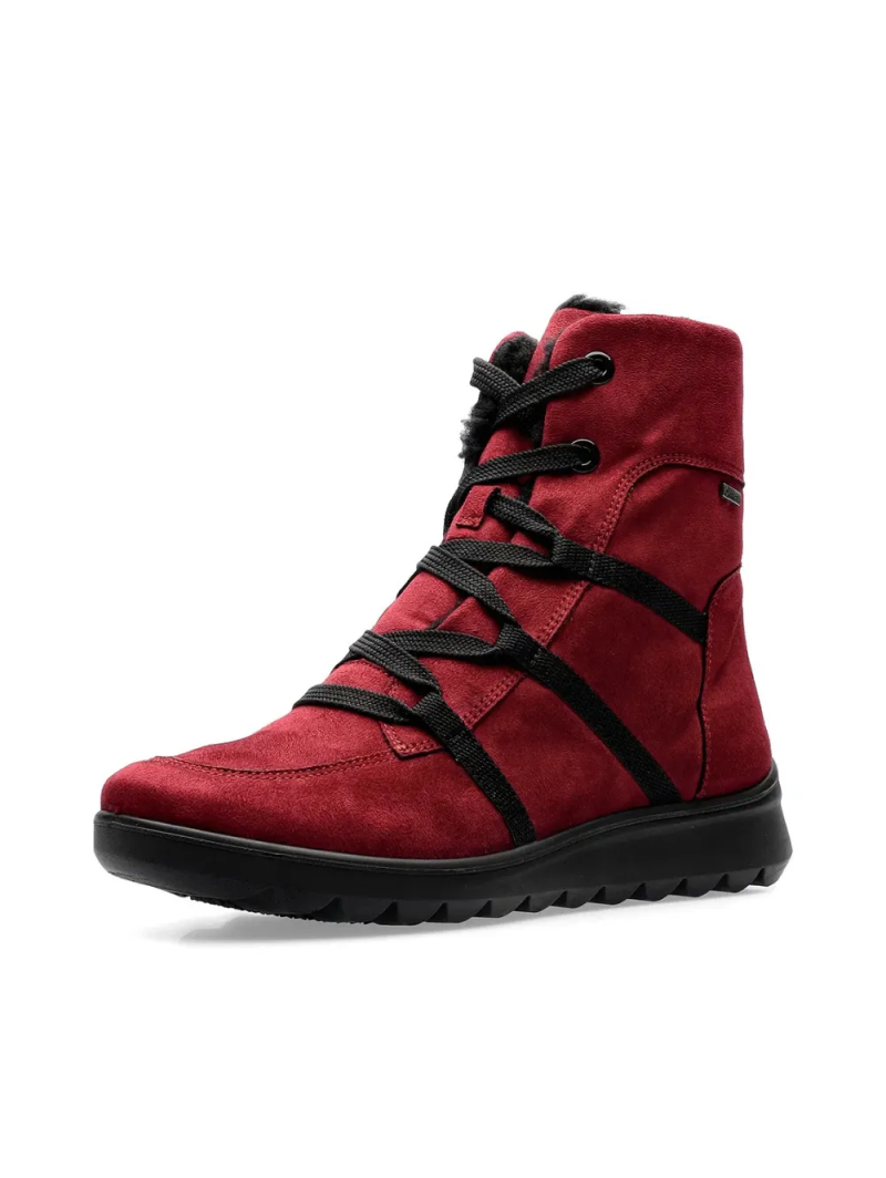 ARA dámské kotníkové boty s Gore-tex membránou šněrovací červené | 12-40409-05 Toronto