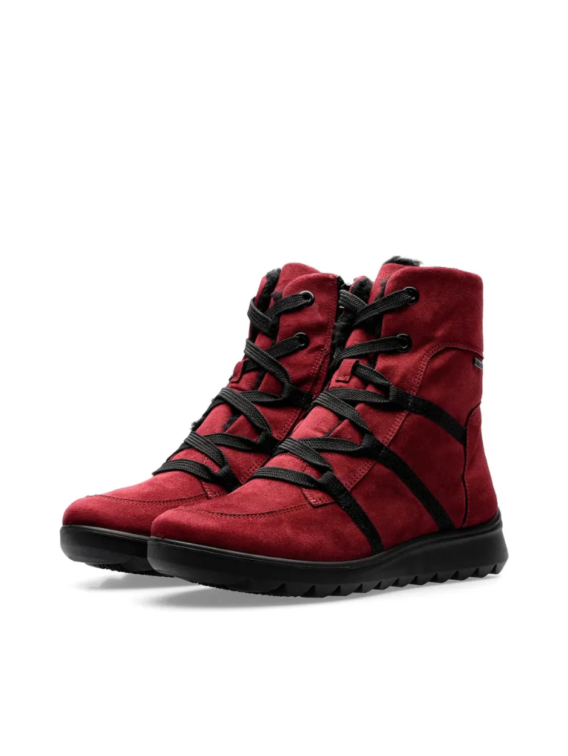 ARA dámské kotníkové boty s Gore-tex membránou šněrovací červené | 12-40409-05 Toronto