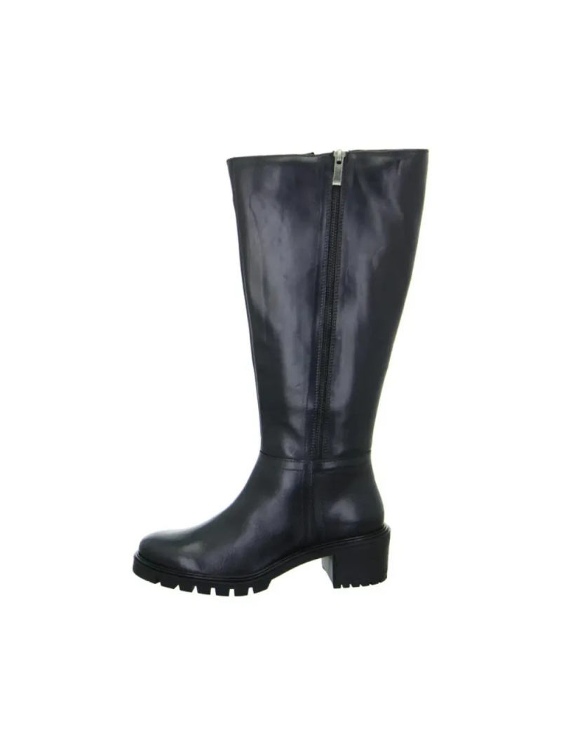 ARA dámské kozačky na podpatku kožené černé | 12-48815-01 Denver