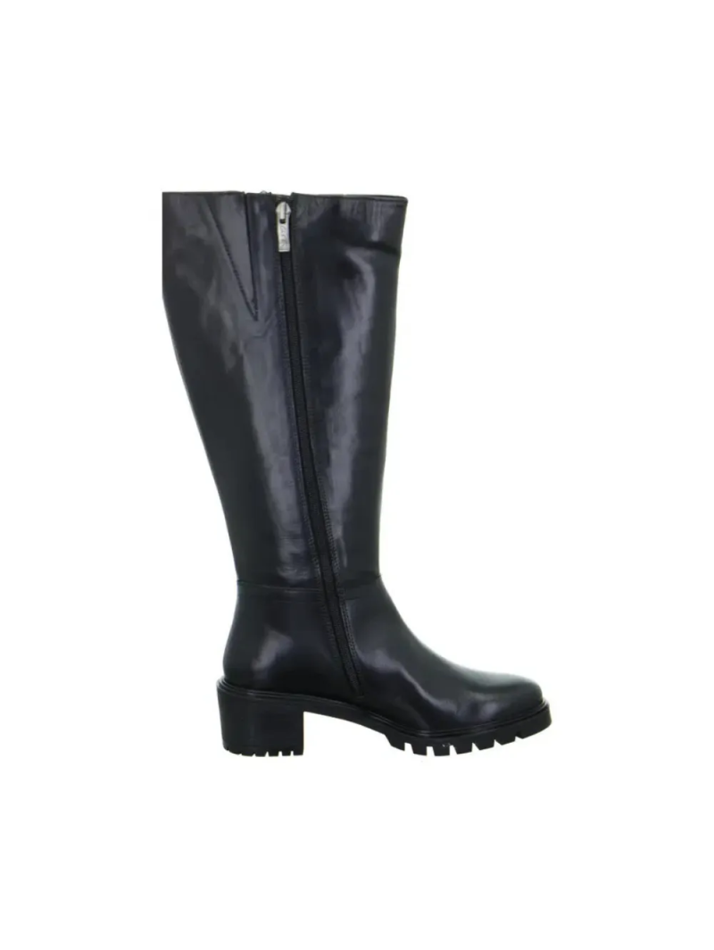 ARA dámské kozačky na podpatku kožené černé | 12-48815-01 Denver