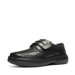 ARA pánské polobotky širší na suchý zip kožené černé | 11-17101-01 Ben