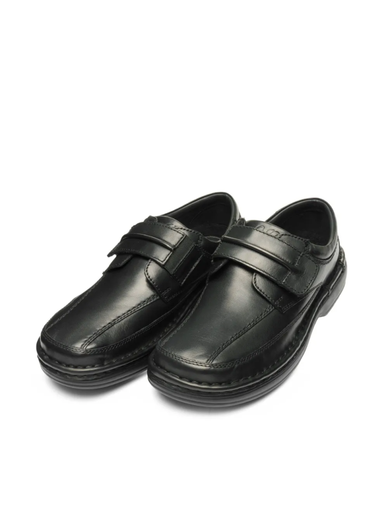 ARA pánské polobotky širší na suchý zip kožené černé | 11-17101-01 Ben