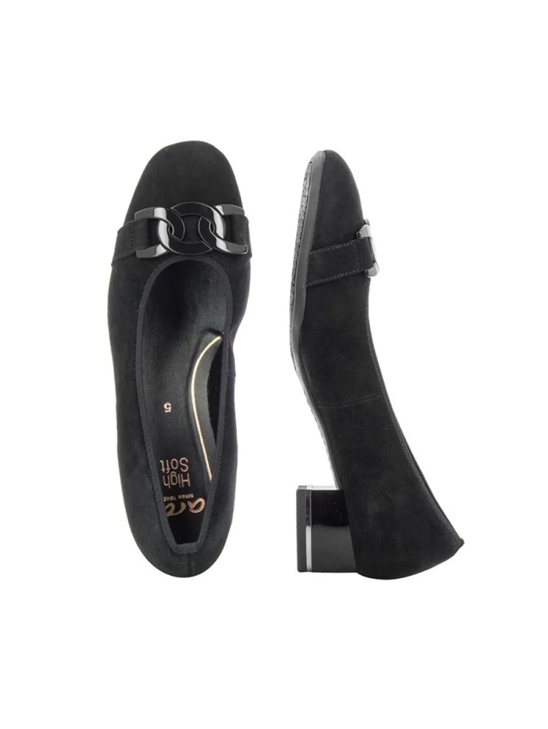 ARA dámské lodičky se sponou semišové černé | 12-11806-11 Graz