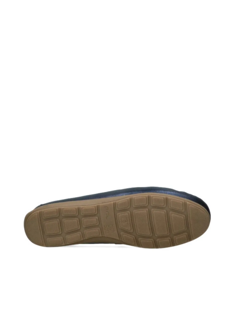 ARA dámské mokasíny s mašličkou kožené metalické tmavě modré | 12-19212-32 Alabama