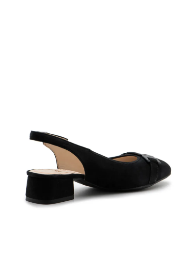 ARA dámské lodičky s volnou patou semišové černé | 12-20404-01 Graz