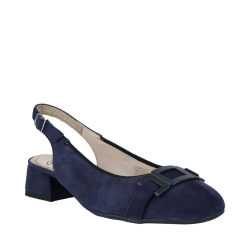 ARA dámské lodičky s volnou patou semišové modré | 12-20404-12 Graz