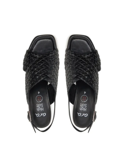 ARA dámské sandály na podpatku kožené černé  | 12-20501-01 Brighton