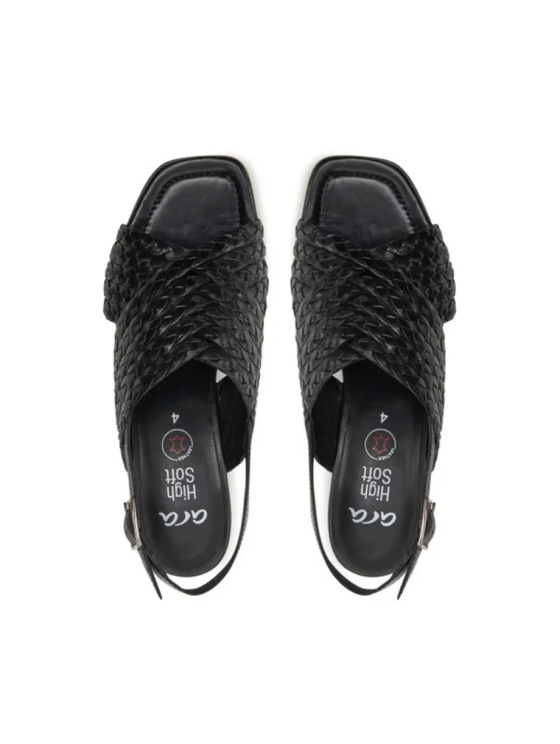 ARA dámské sandály na podpatku kožené černé  | 12-20501-01 Brighton