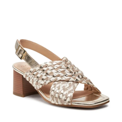 ARA dámské sandály na podpatku kožené zlaté | 12-20501-08 Brighton