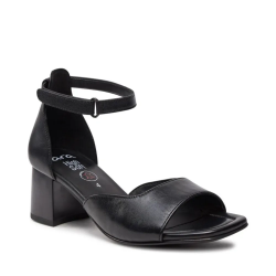 ARA dámské sandály na podpatku s kotníkovým páskem kožené černé  | 12-20503-01 Brigton