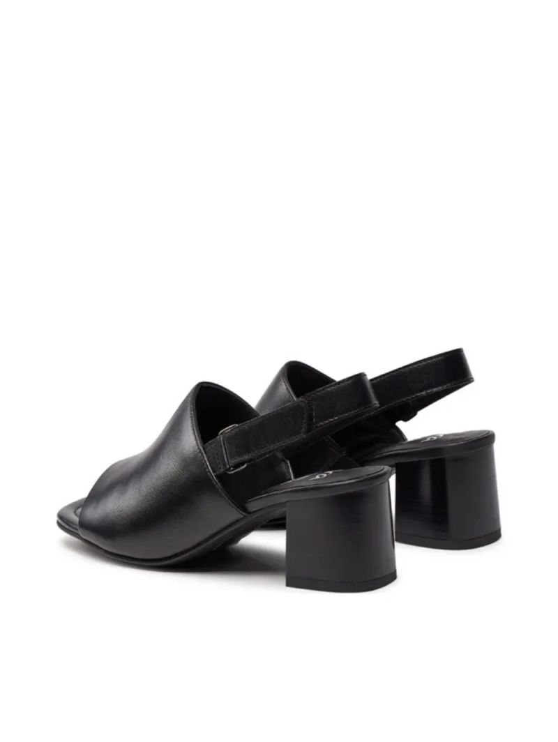 ARA dámské sandály na podpatku širší s volnou patou kožené černé | 12-20505-01 Brighton