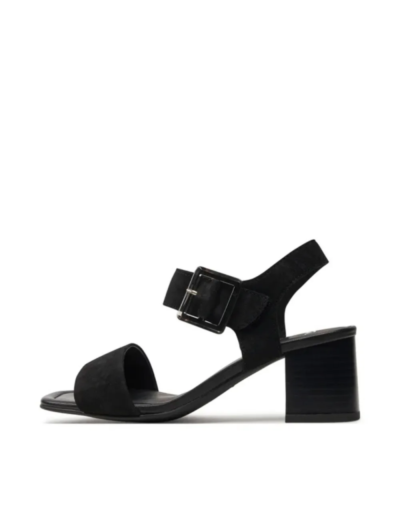ARA dámské sandály na podpatku semišové černé | 12-20507-01 Brighton
