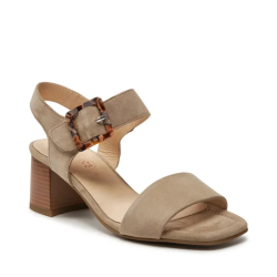 ARA dámské sandály na podpatku semišové béžové | 12-20507-08 Brighton