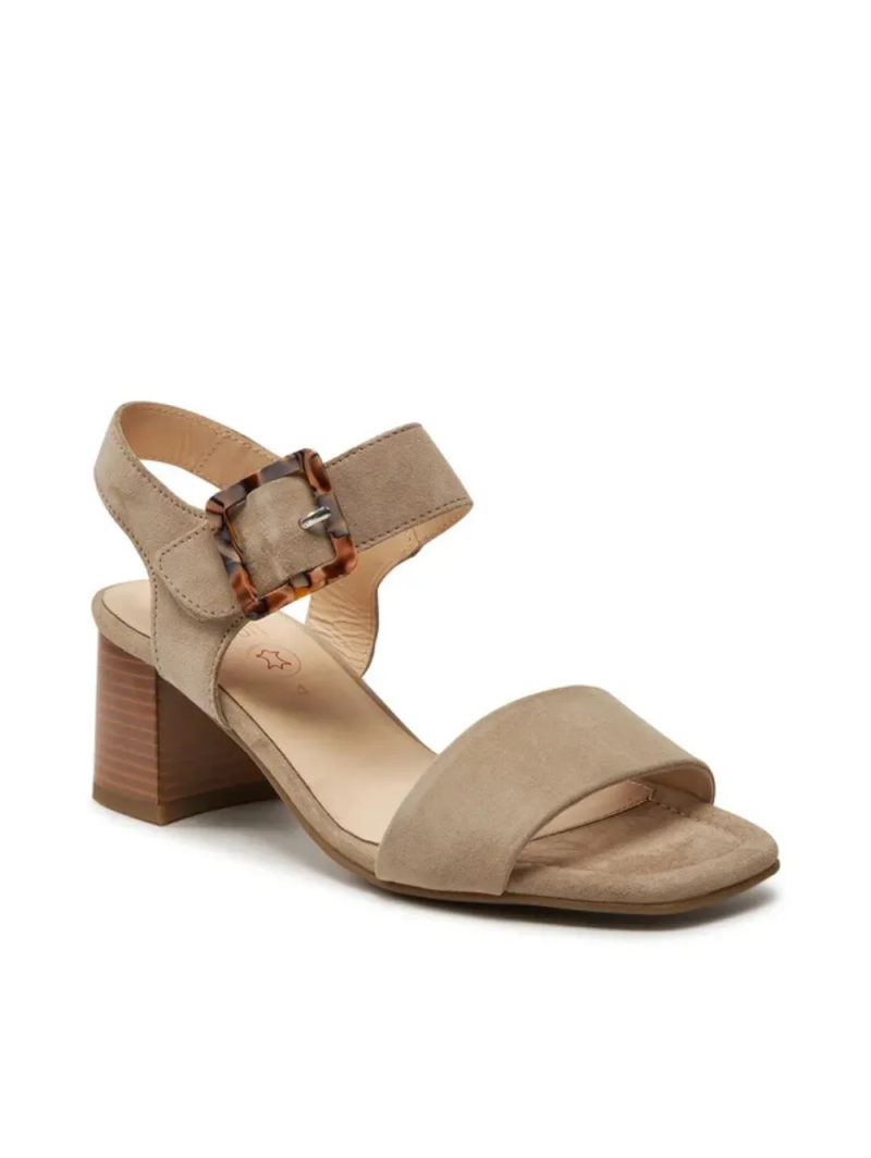 ARA dámské sandály na podpatku semišové béžové | 12-20507-08 Brighton