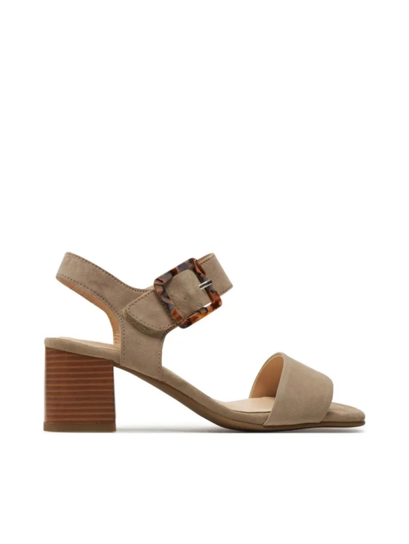 ARA dámské sandály na podpatku semišové béžové | 12-20507-08 Brighton