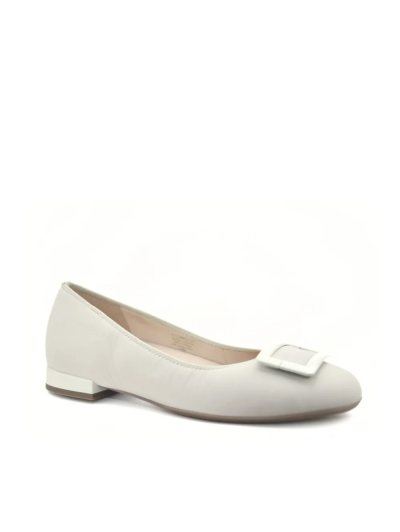 ARA dámské baleríny se sponou širší kožené krémové | 12-20603-09 Siena