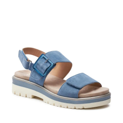 ARA dámské sandály na hrubší podešvi semišové světle modré | 12-21003-14 Malaga