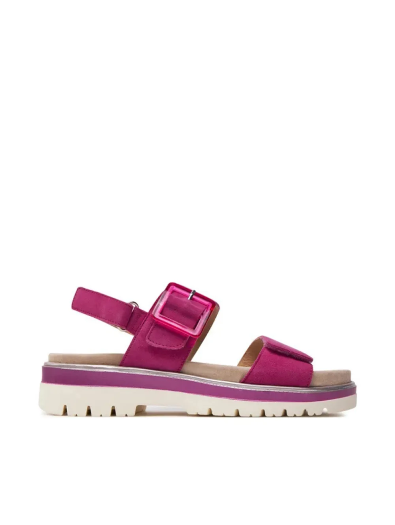 ARA dámské sandály na hrubší podešvi semišové fuchsiové | 12-21003-16 Malaga