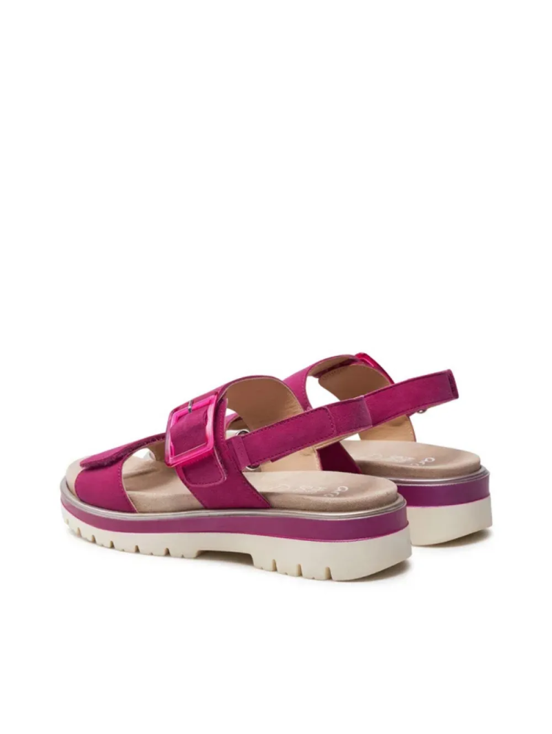 ARA dámské sandály na hrubší podešvi semišové fuchsiové | 12-21003-16 Malaga
