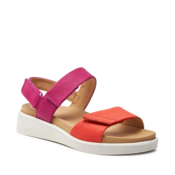 ARA dámské sandály s vyjímatelnou stélkou kožené růžovo-oranžové | 12-21401-16 Madeira